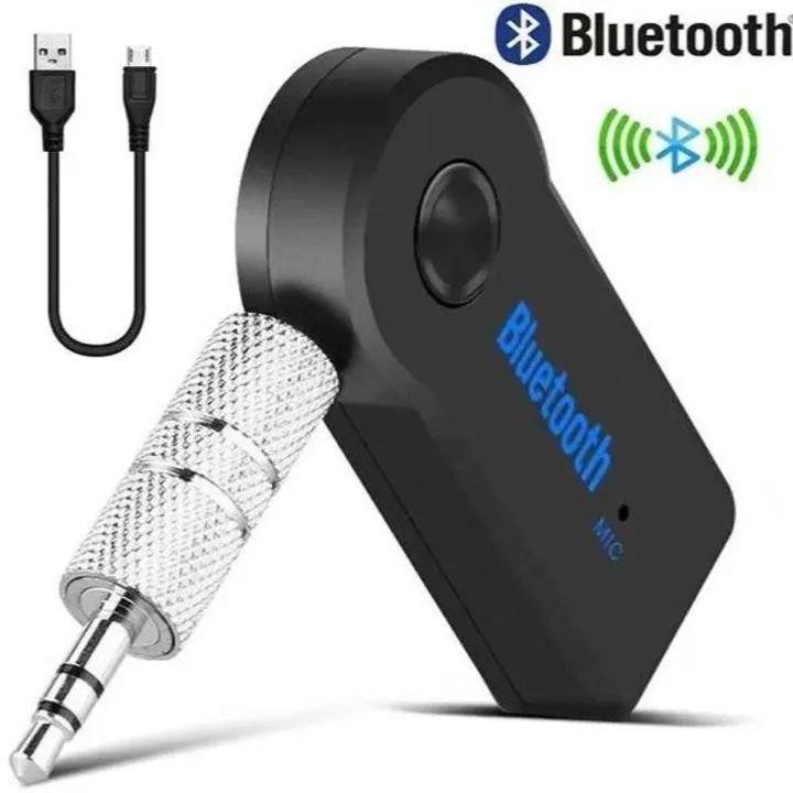 Rechargeable5.0 Bluetooth Audio Receiver 3.5mm 3.5 AUX Jack Stereo Music Audio Car Transmitter Speaker Amplifier Wireless Adapter with Mic