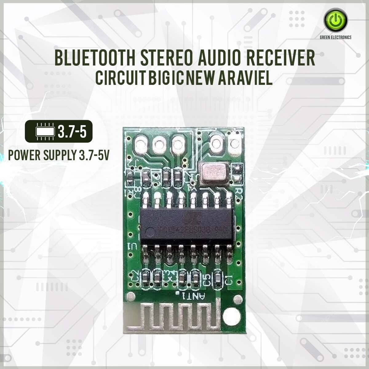 Bluetooth Stereo Audio Receiver Circuit Big IC New Araviel
