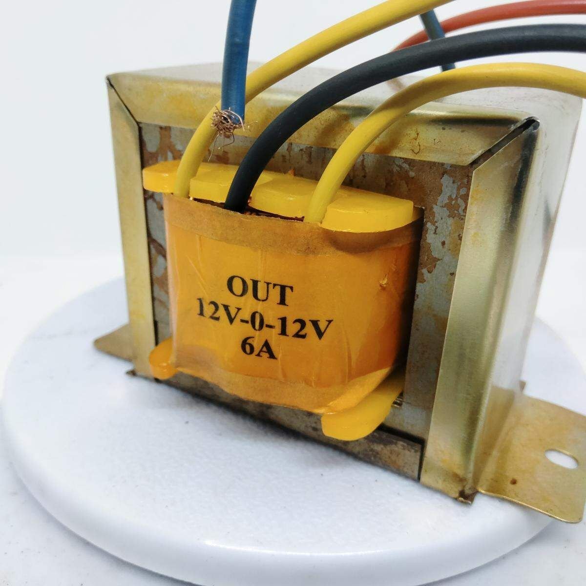 জেনুইন 12v 6amp খাঁটি কপার উইন্ডিং উচ্চ মানের ট্রান্সফর্মার - 12 volt battery charger
