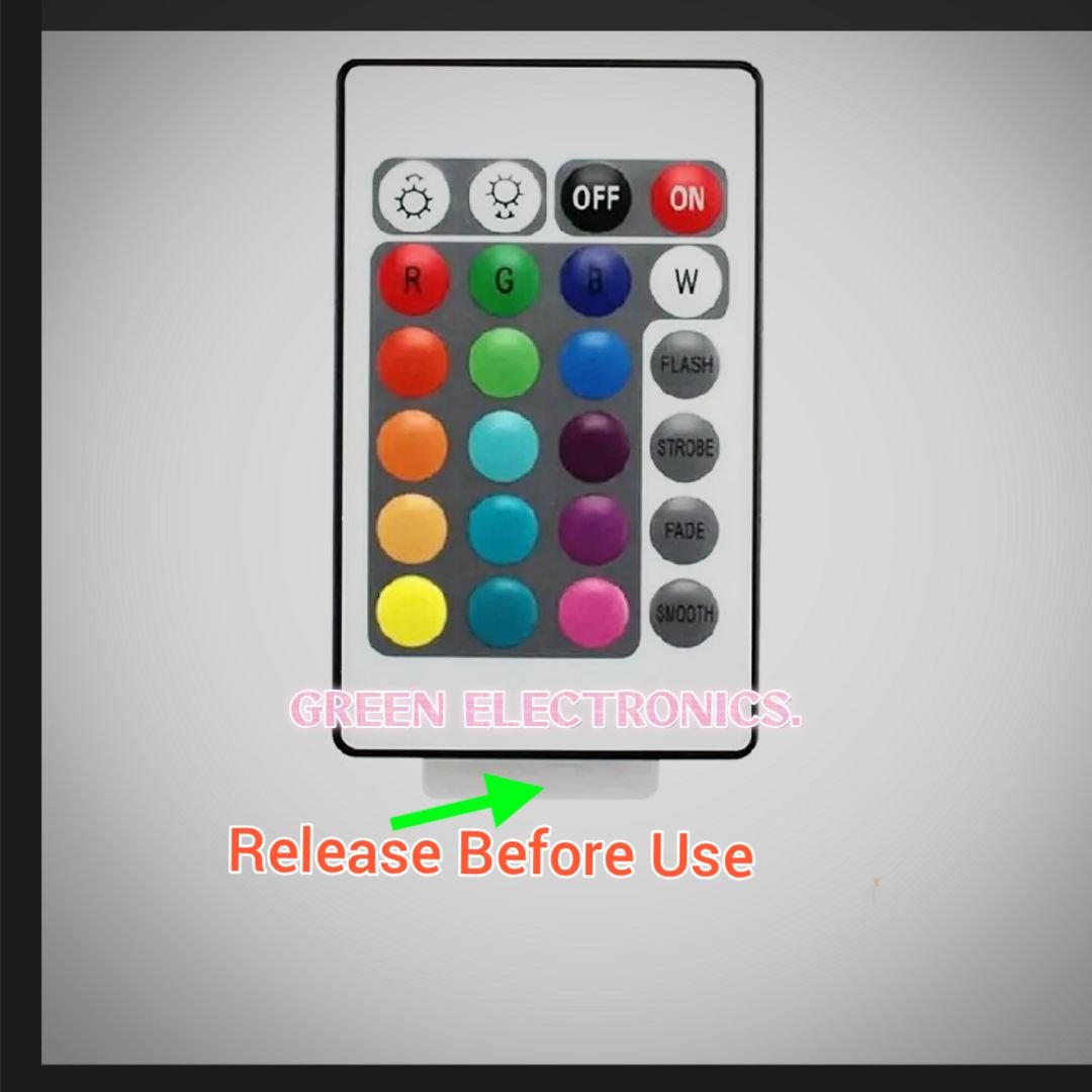 24 KEYS REMOTE CONTROL MUSIC ACTIVATED CONTROLLER FOR RGB LED STRIP LIGHT DC5-12V