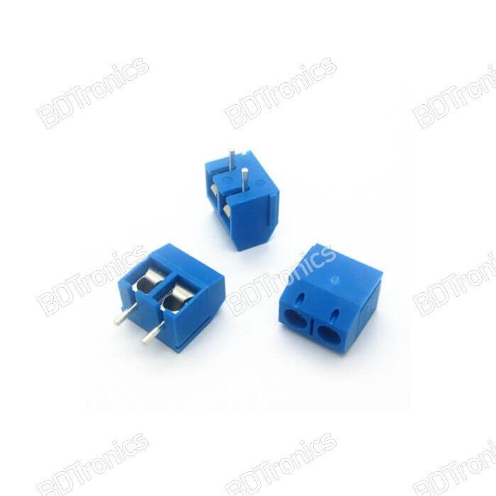 3 Pcs 2-Pin Screw Terminal Block Connector for PCB Mount