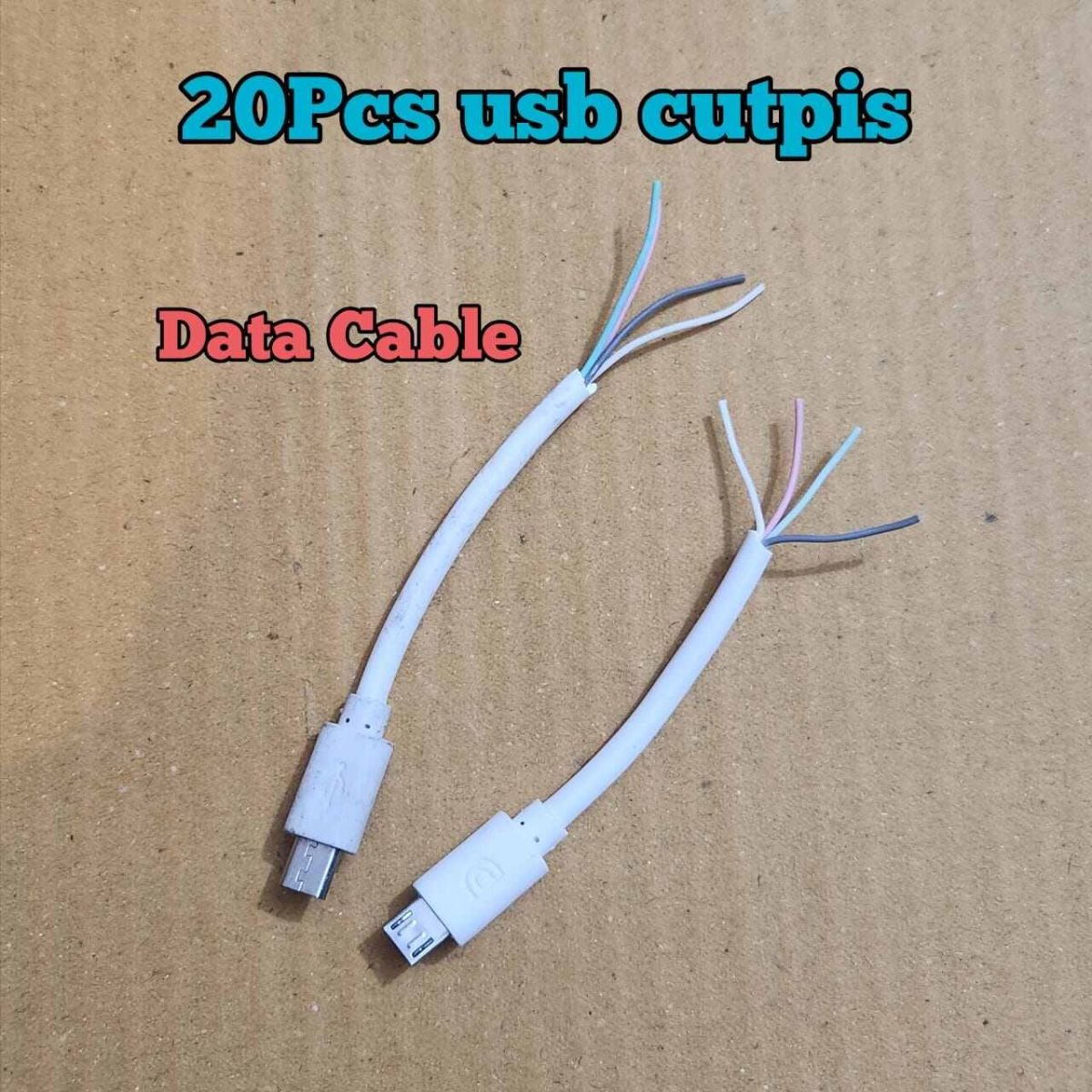 20Pcs Micro Usb Type b new Cutpice Data Cable general use 4core cable