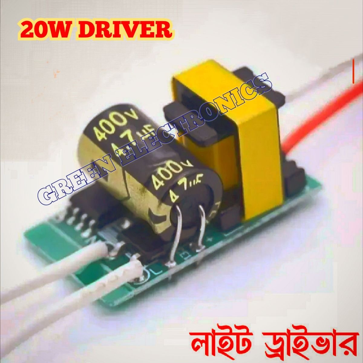 20 Watt LED Driver AC 220V 20W LED Light Bulbs Driver Circuit Board For 20 Watt SMD LED Chip Board LED Assembly Purpose DIY