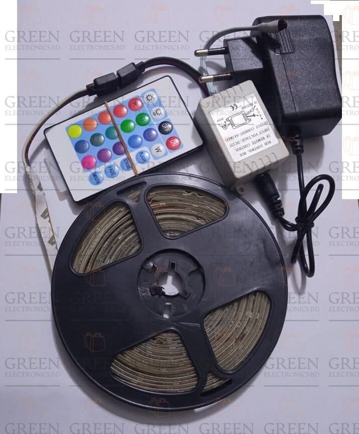 Multicolor 12v Remote Control RGB LED Strip Color Changing Light For Bedroom Living Room Kitchen Garden Party Decoration LED Strip Lighting