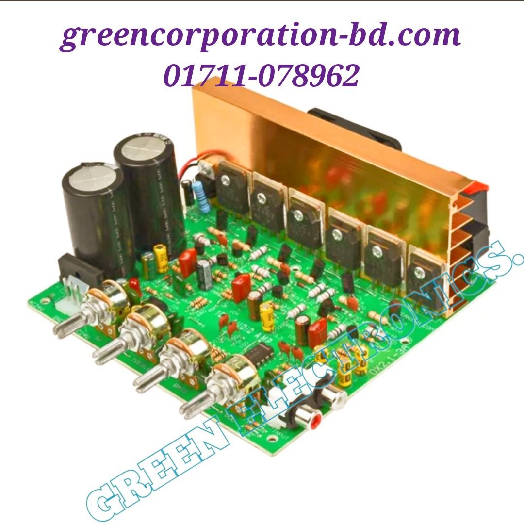 6 Transistor 3 Channel 2.1 Class H Subwoofer Stereo L R Power Amplifier Board AC 18-24V 320W Amplifier