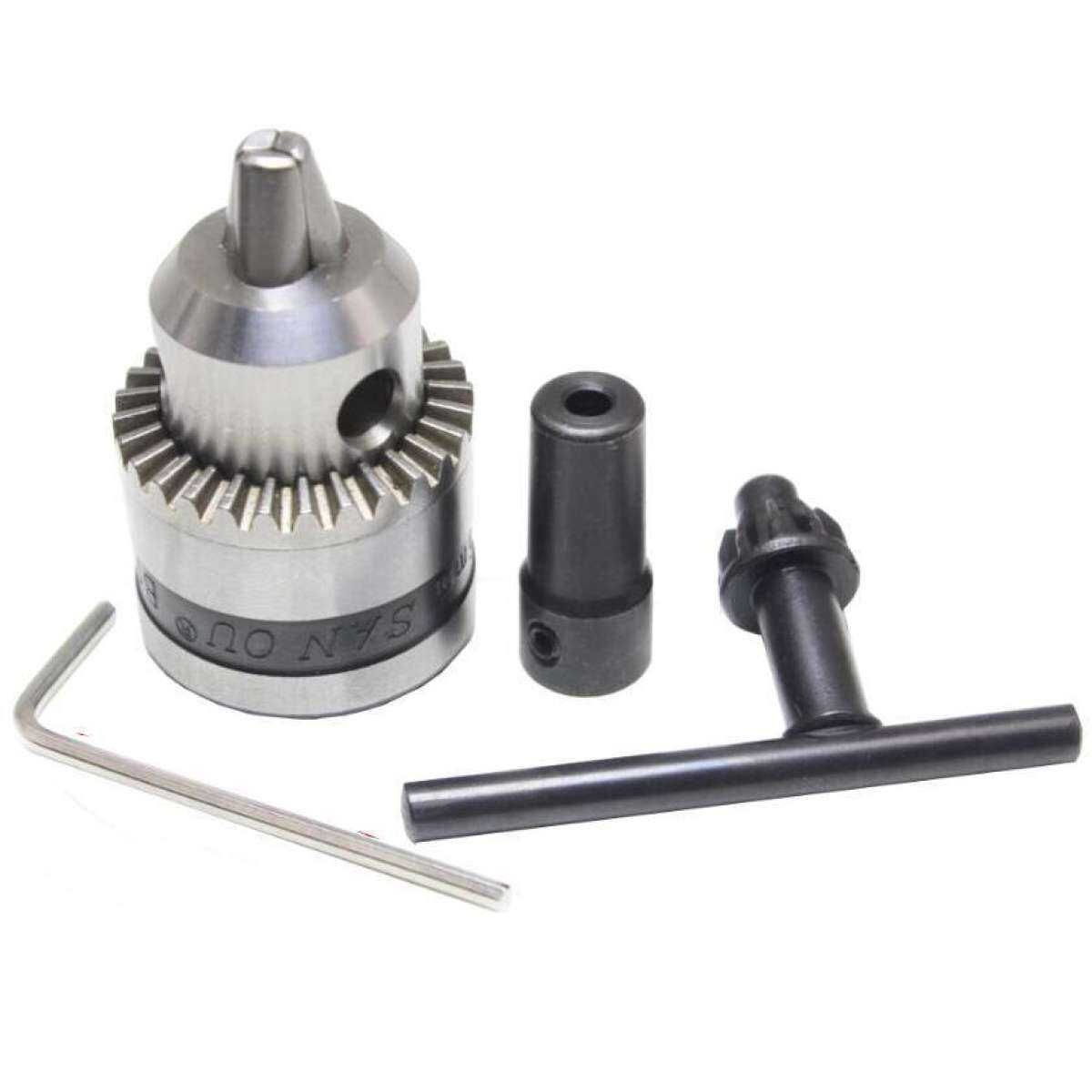 Electric Drill Chucks 0.02-1/4 inch (0.6-6mm) Mount B10 fit 0.19inch (5mm) Motor Shaft Model Power Tools For 775 Motor