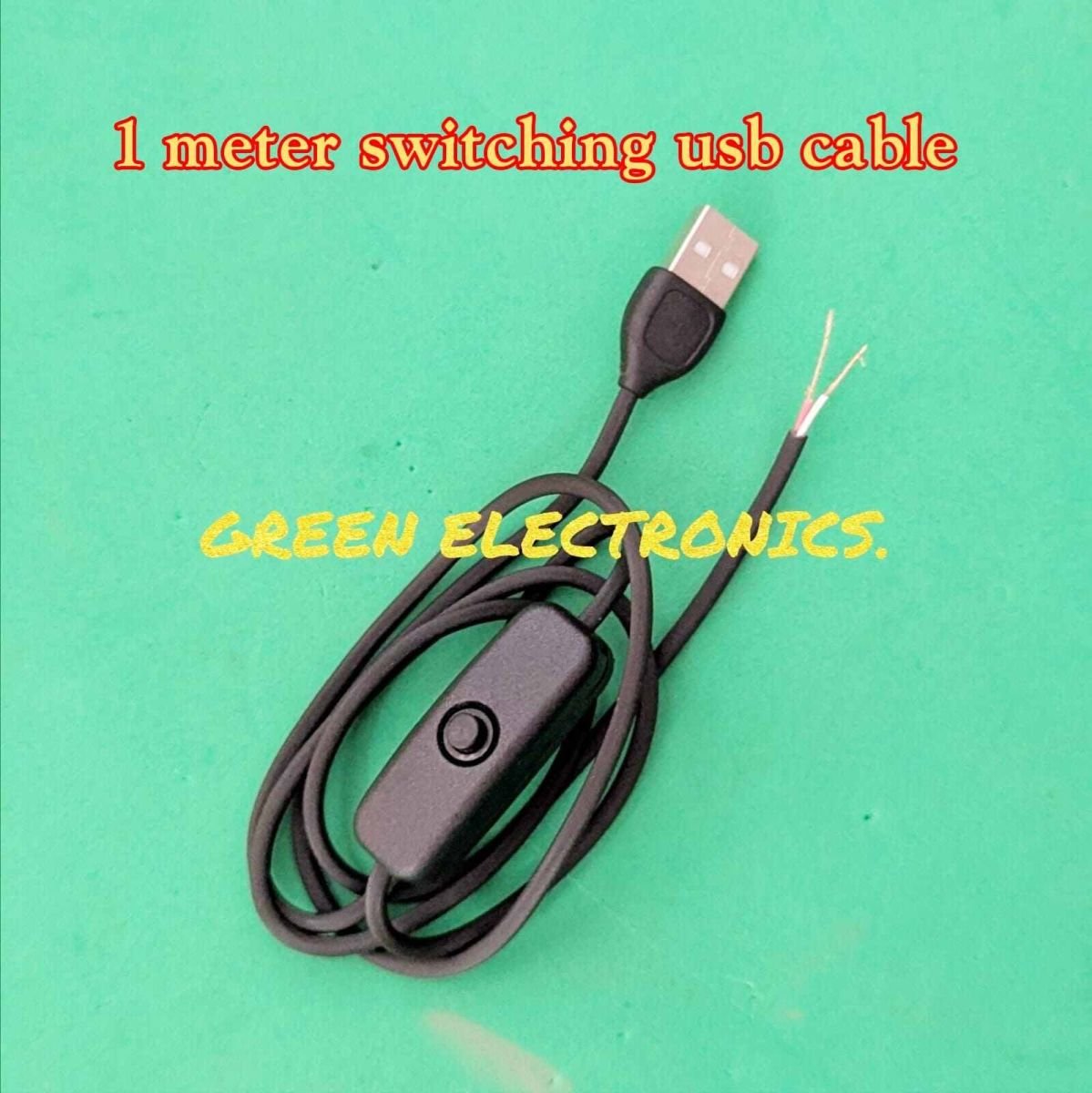 Switching Wire Line Mini LED Lamp Switching Power Cable Safe Energy-saving Power Supply Cable for USB Cooling Fan