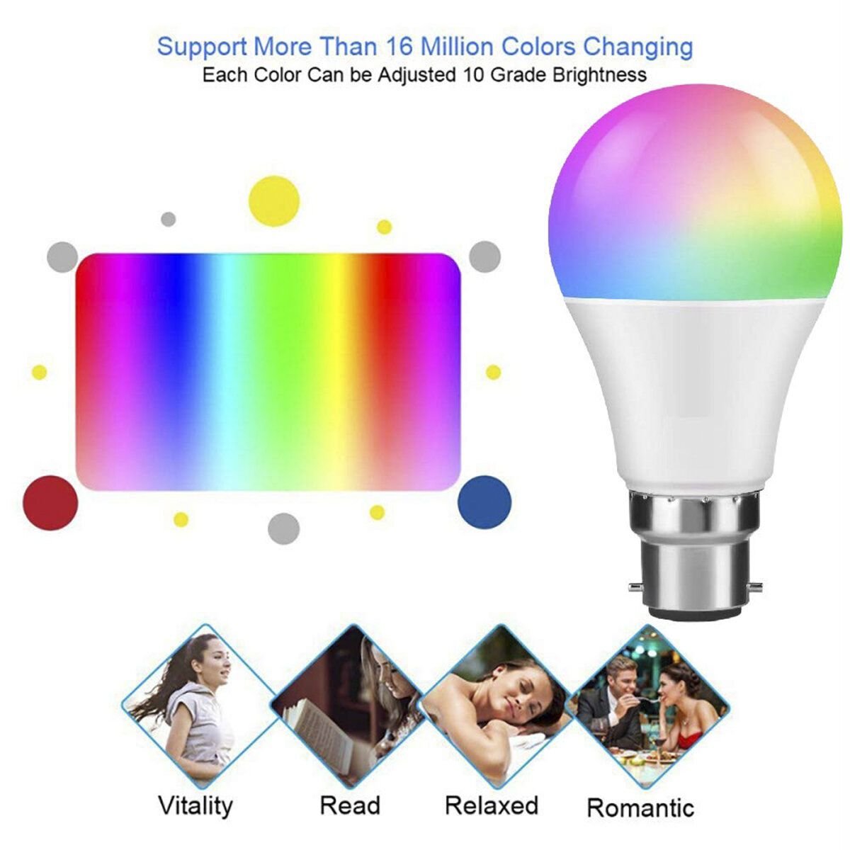High Quality Colourful Led light multicolor led bulb RGB led bulb