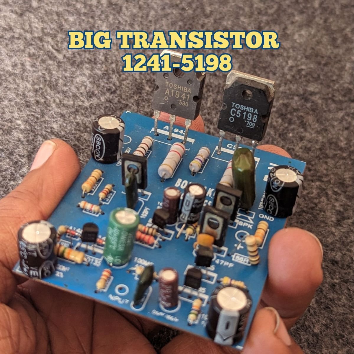 Amplifier Board 2 Transistor Mono With IC Local Board For Amplifier DYE Projects