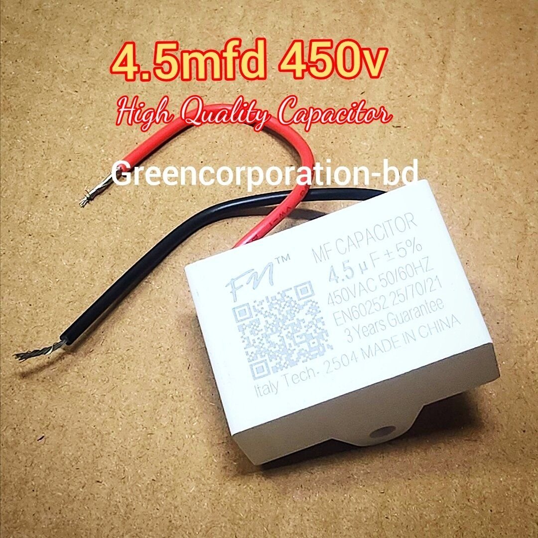 High Quality 4.5mfd 450vac Fan Capacitor 4.5μF for GFC Or 120w Stage Fan Capacitor