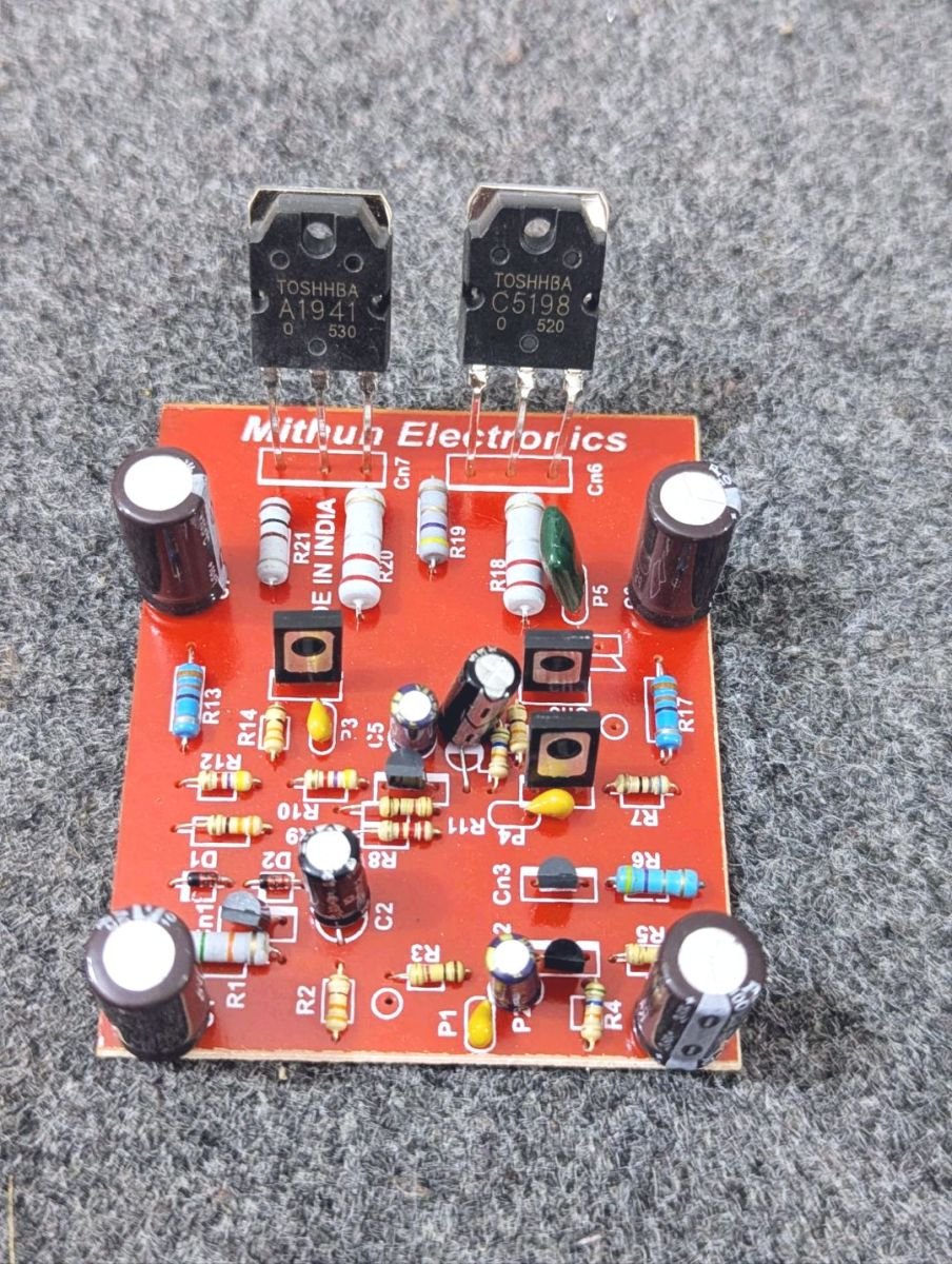 2 IC With Amplifier Board 2 Transistors Amplifier Circuit Board With IC Amplifier Transistor Circuit Mono Amplifiers Board Power 12-45V Amplifier Circuit Board 2 Transistor