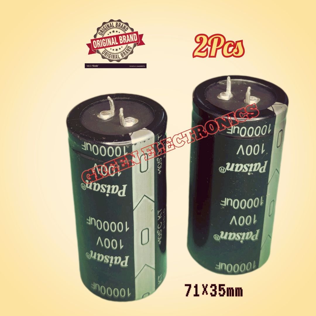 2pcs 10000uf /100v Capacitor (paisan) Electrolytic Capacitor
