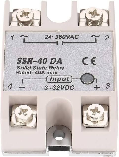 Dc Control FOTEK Solid State Relay SSR-40DA (AC to AC) 40 Ampere single phase Relay 40A Solid State Relay 3-32V DC Input 24-480V AC Output,