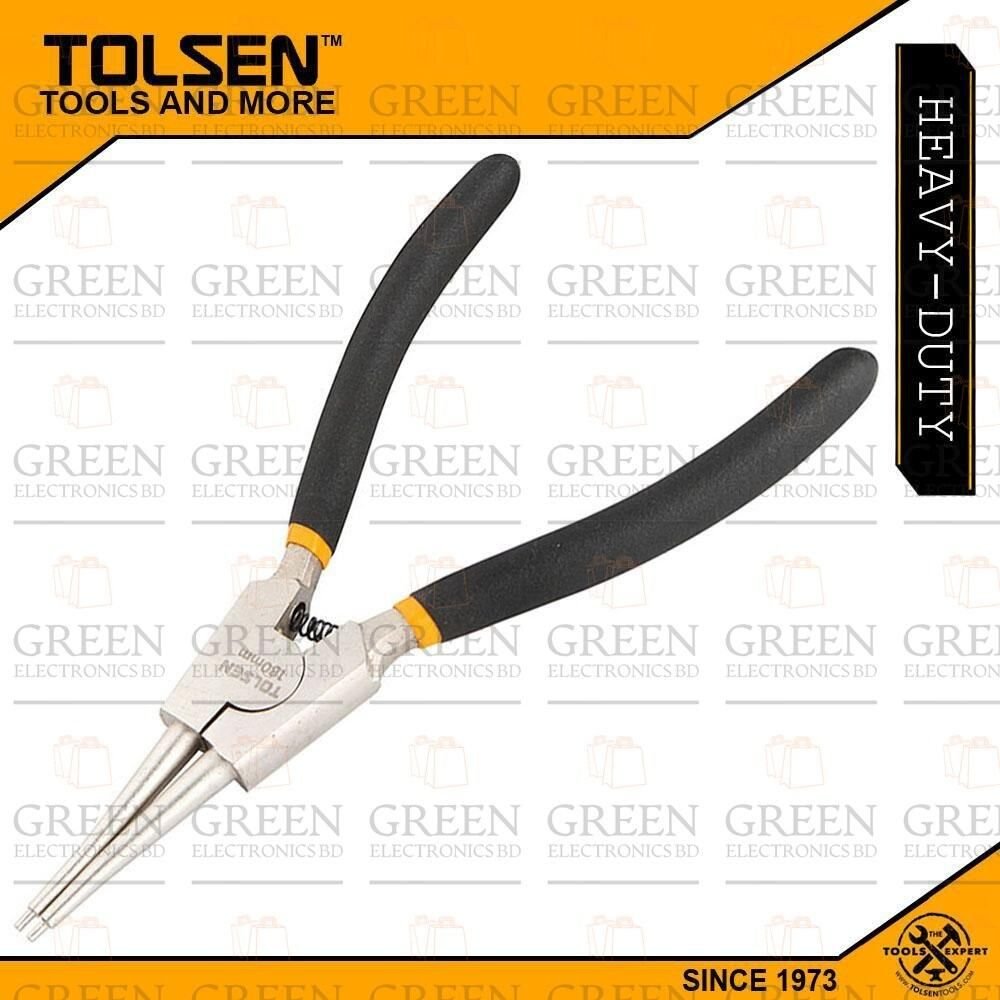 External Circlip Pliers Straight 7″ Inches 180mm External Straight Retaining Ring C-Clip Circlip Removal Install Pliers Tools Sets