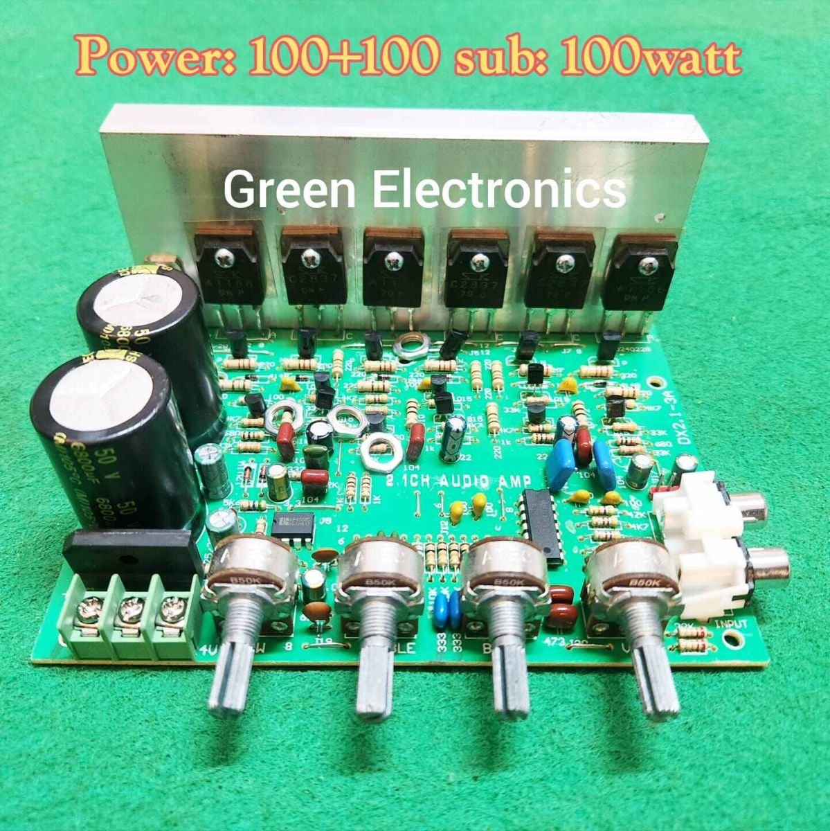 High Quality Power Amplifier Board 2.1 Channel Subwoofer 300W High Power Volume Potentiometer Module