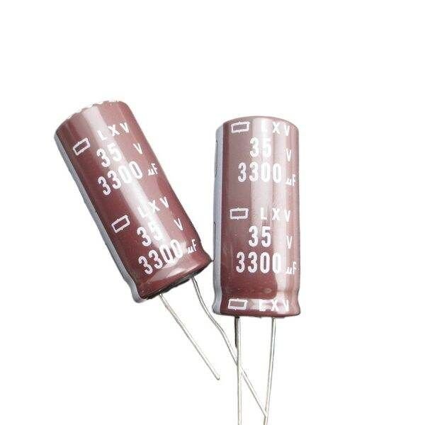 2Pcs 3300 uF 35v polipropoline film Electrolytic Capacitor (2 Pieces)