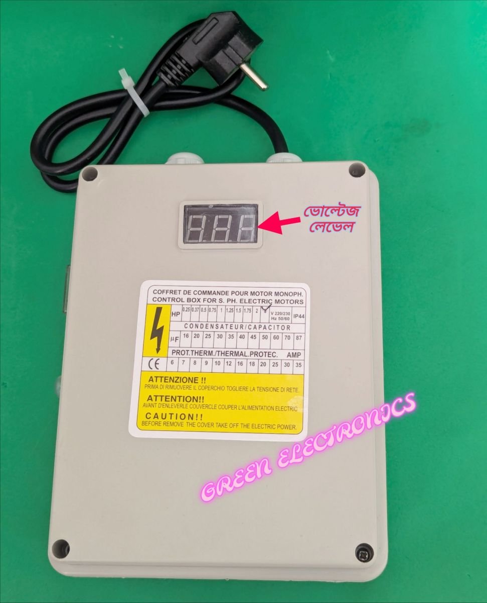 3Hp Motor Control Unit Submersible Weter Pump Control Device With Capacitor 70mfd
