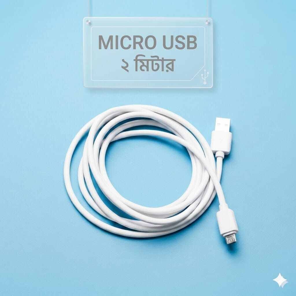 micro usb type b charging & data long cable