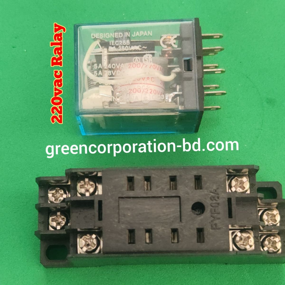 220vac Relay With Socket Combo Package