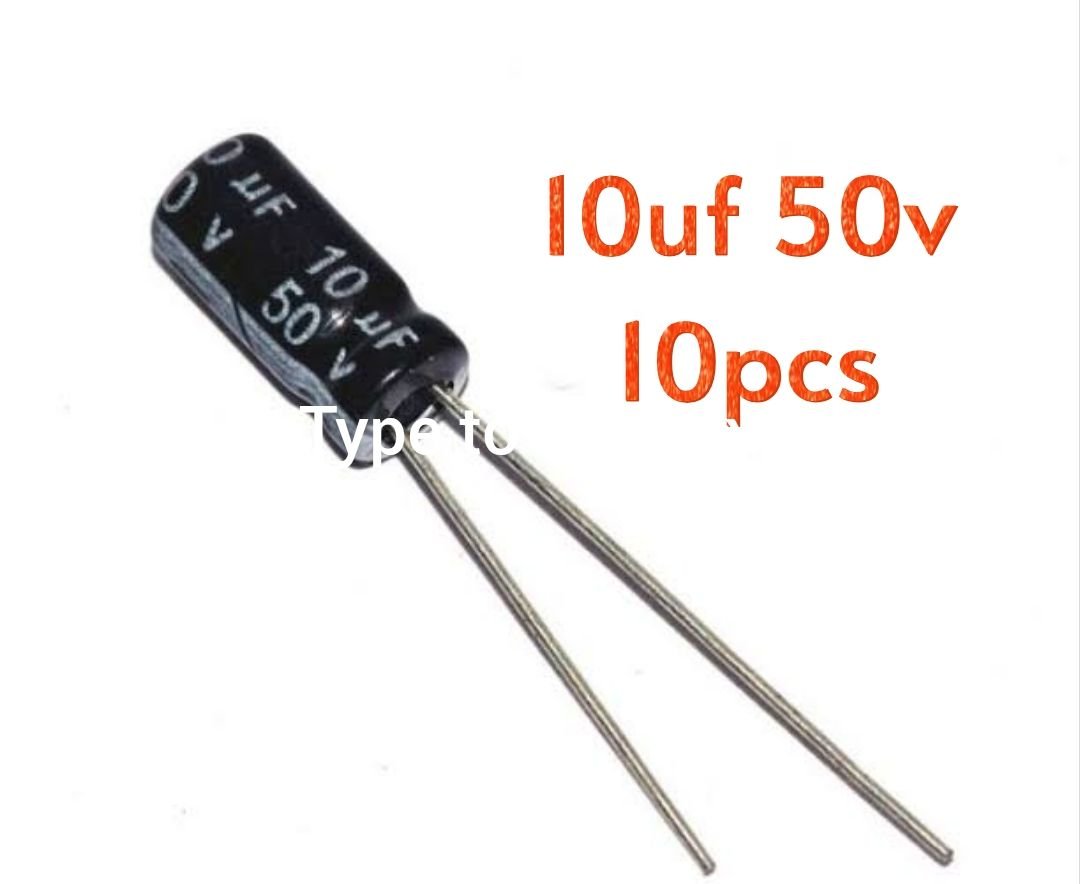 10uF 50v Electrolytic Capacitor 10 pcs