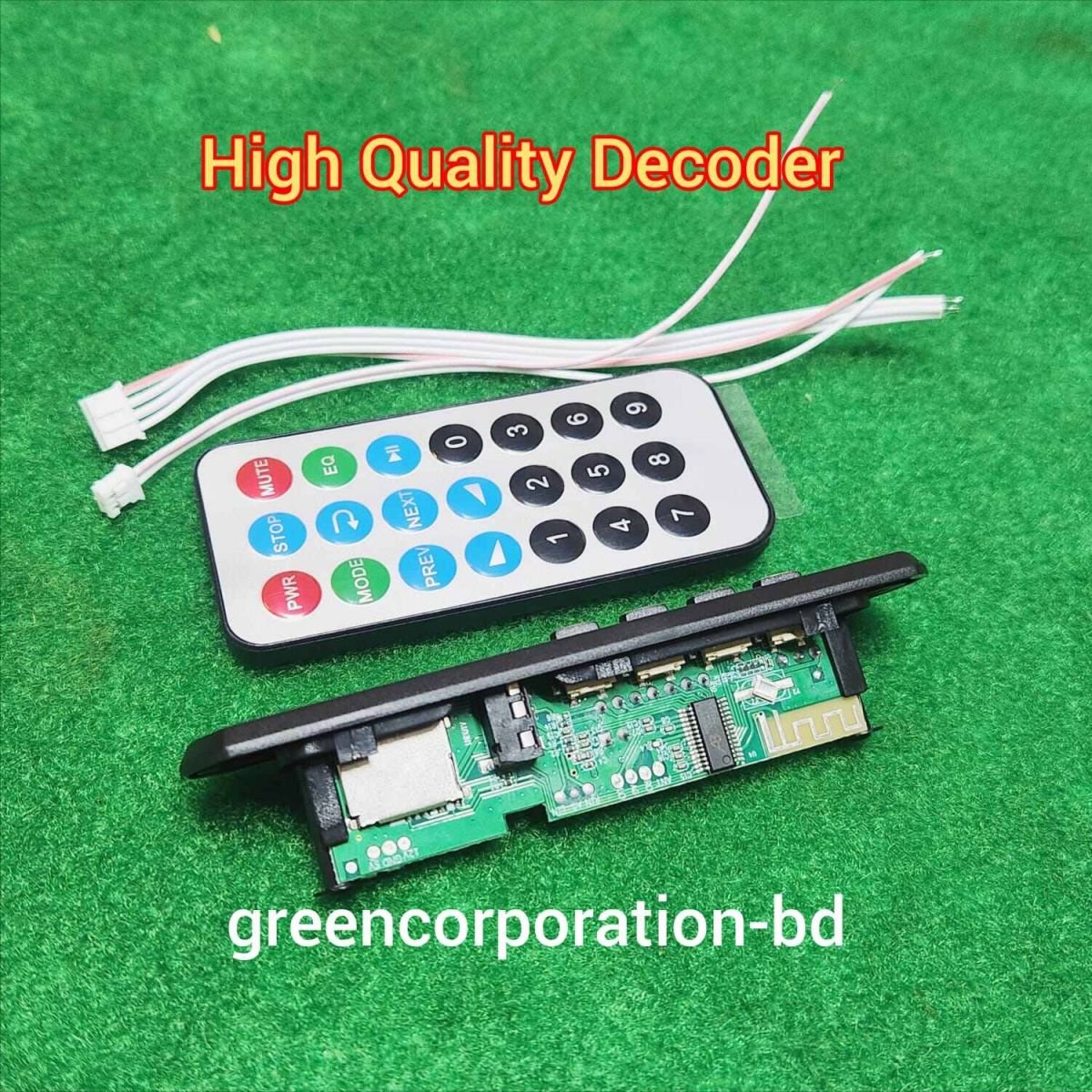Bluetooth Receiver Board with AM/FM Radio and Music Module for Car Audio - 5V/6V Power Supply - 3.5mm Audio Output - High-Quality DAC and Remote Control
