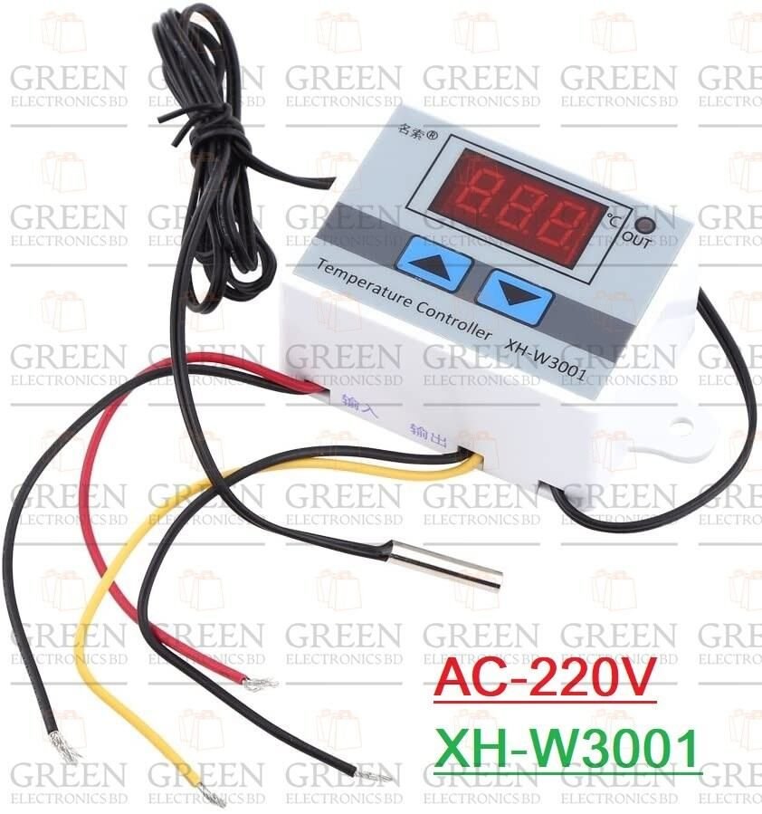 Xh-W3001 AC220v Digital Temperature Controller Microcomputer Thermostat Switch