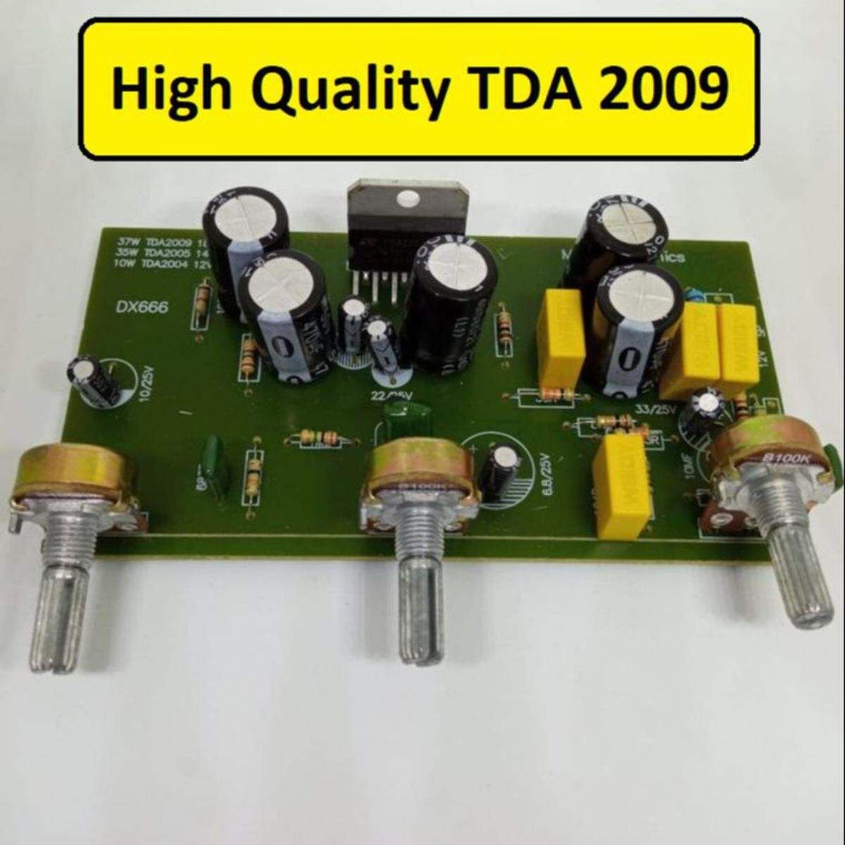 HEAVY CAPACITORS TDA2009A TDA-2009 TDA 2009 Amplifiers Board 28W Speakers DC 8-28V Power Supply Audio Home Entertainment & Amplifiers Circuit