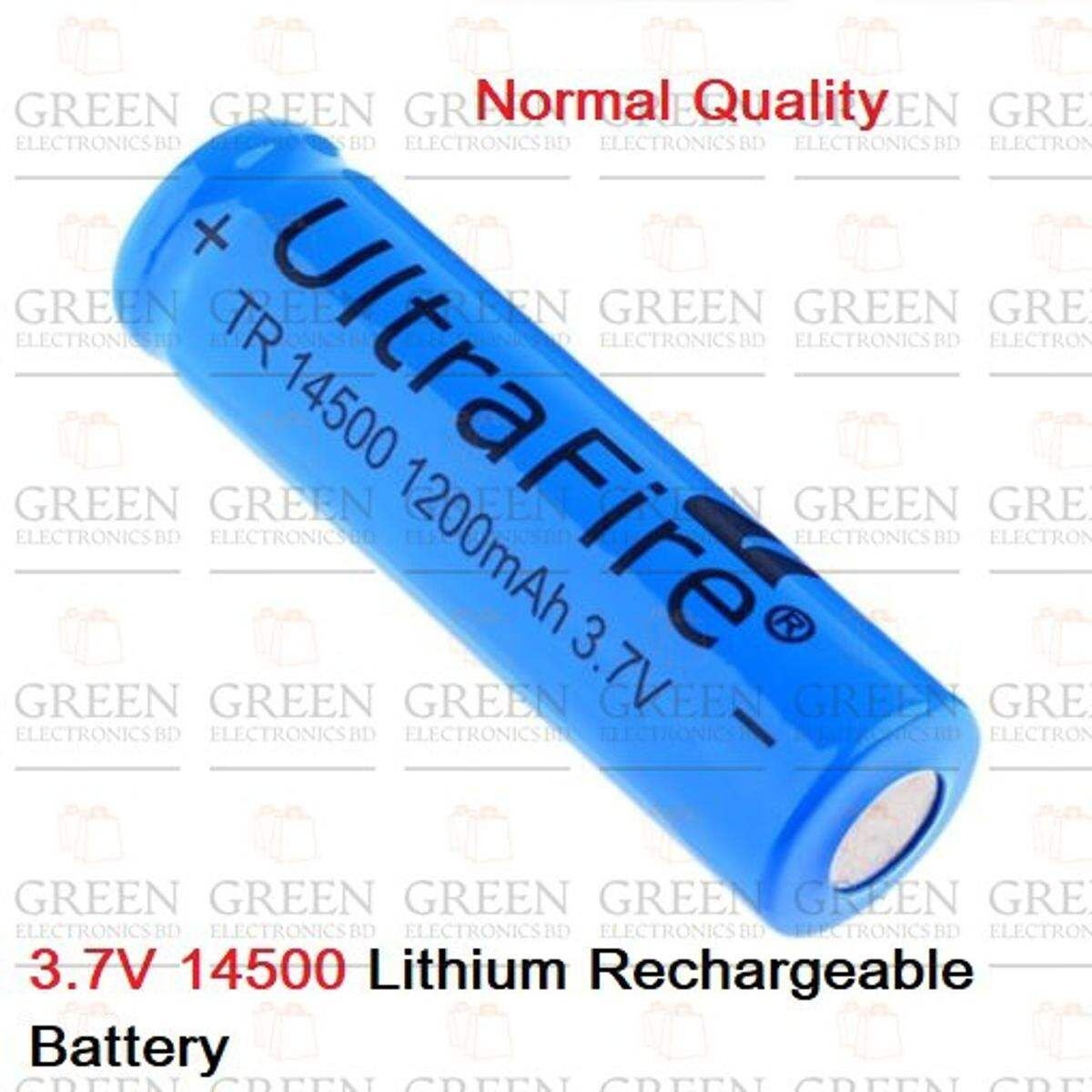 3.7V 14500 Lithium Rechargeable Battery-Normal Quality
