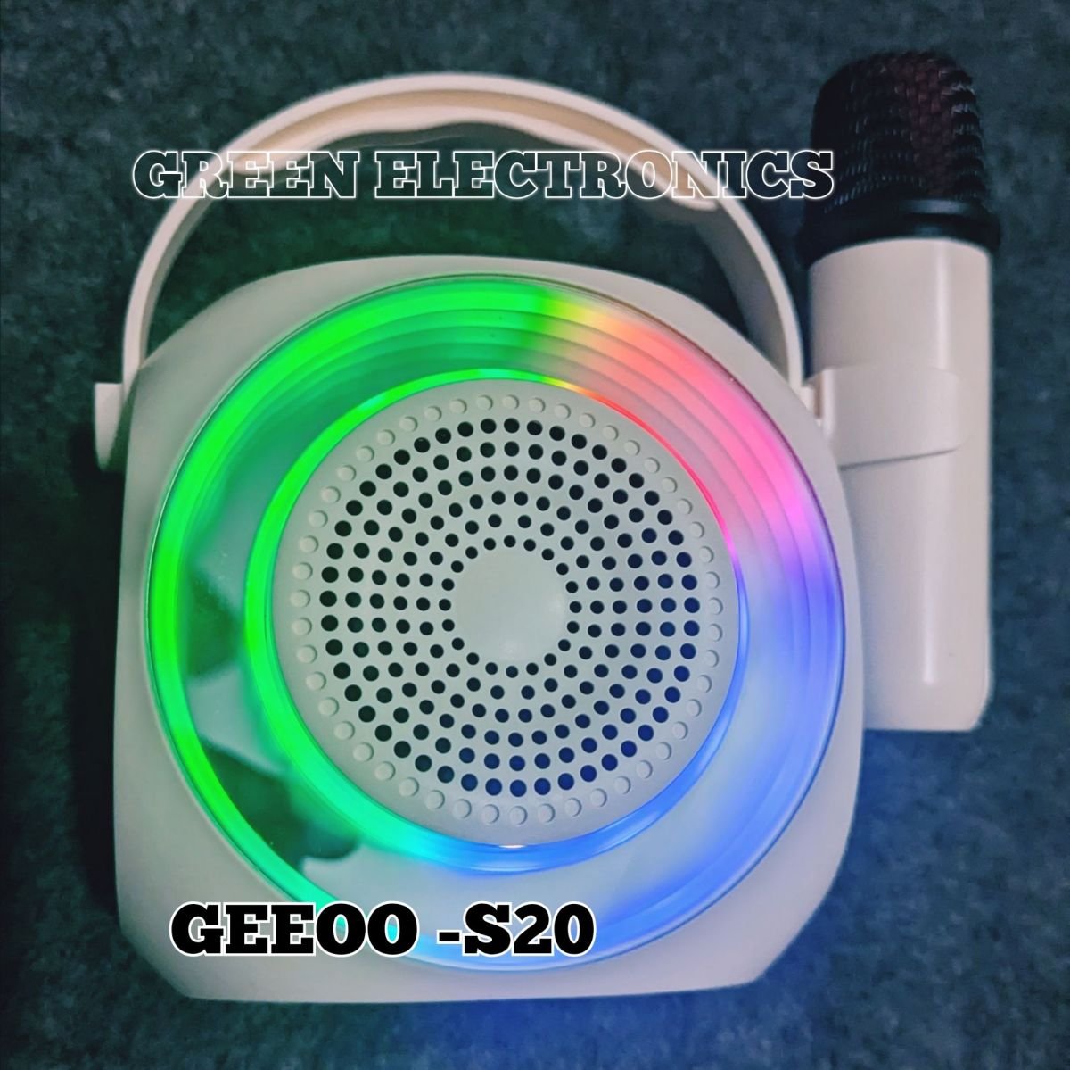 Microphone With Bluetooth Speaker For Karaoke Singing