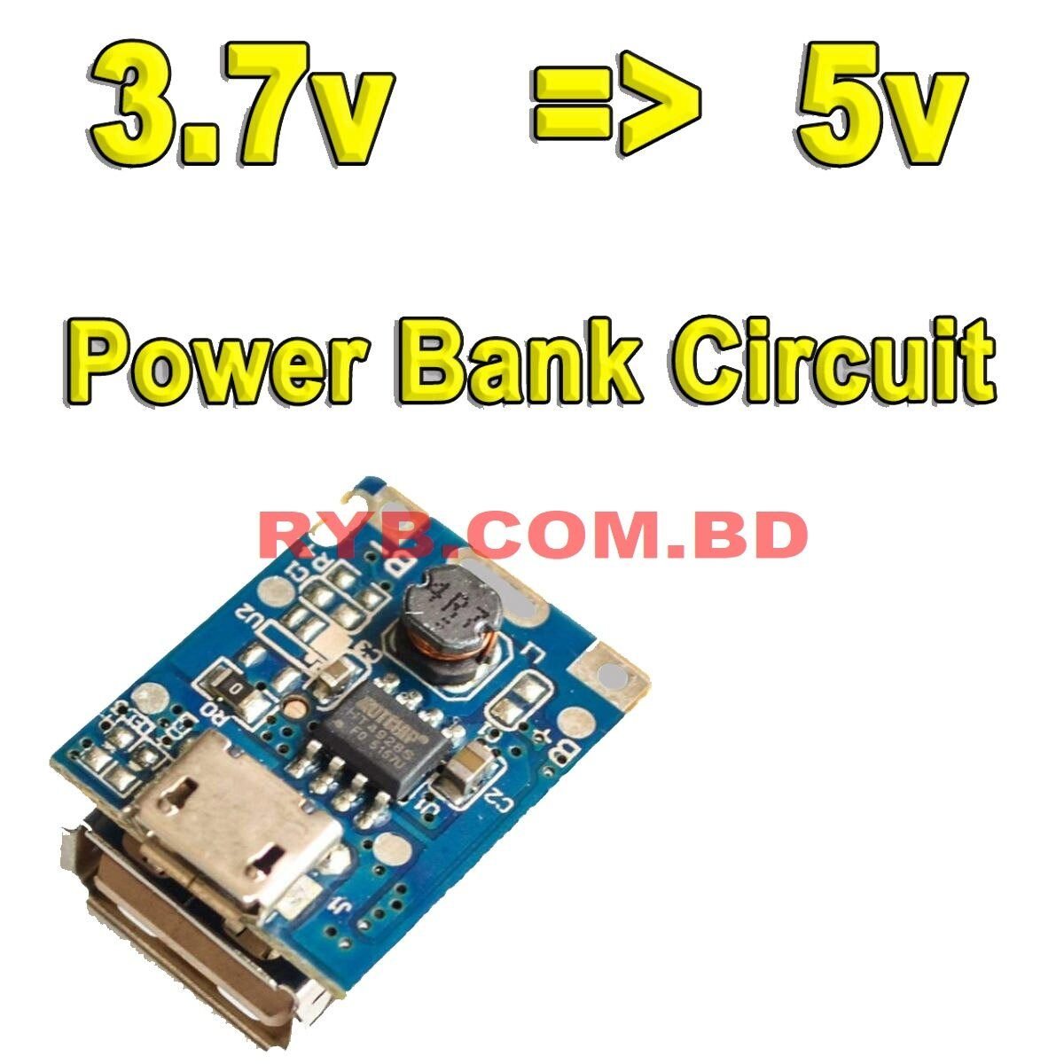 Mini Power Bank Circuit 5 Volt Lithium Battery Charger Step Up Protection Board Boost Power Module Micro usb Port Li-ion 18650 Charger Board