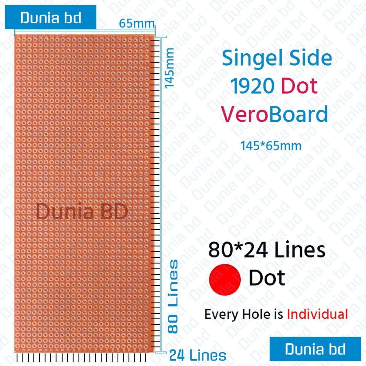 Veroboard Dot Type individual Hole Circuit Board Single Side