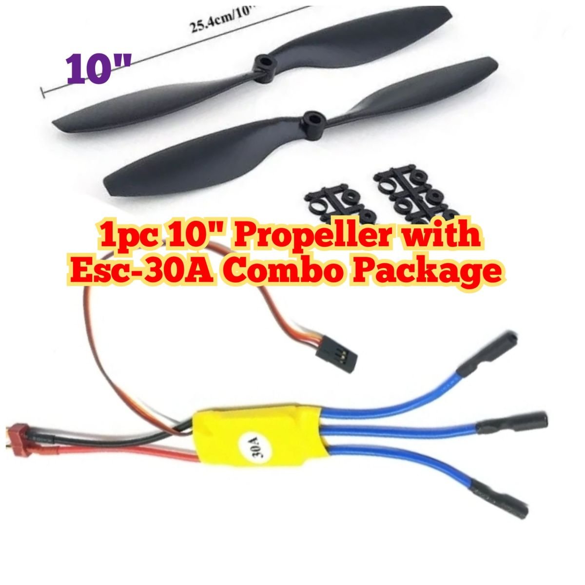 10 inch Propeller

With Esc 30A Combo Package