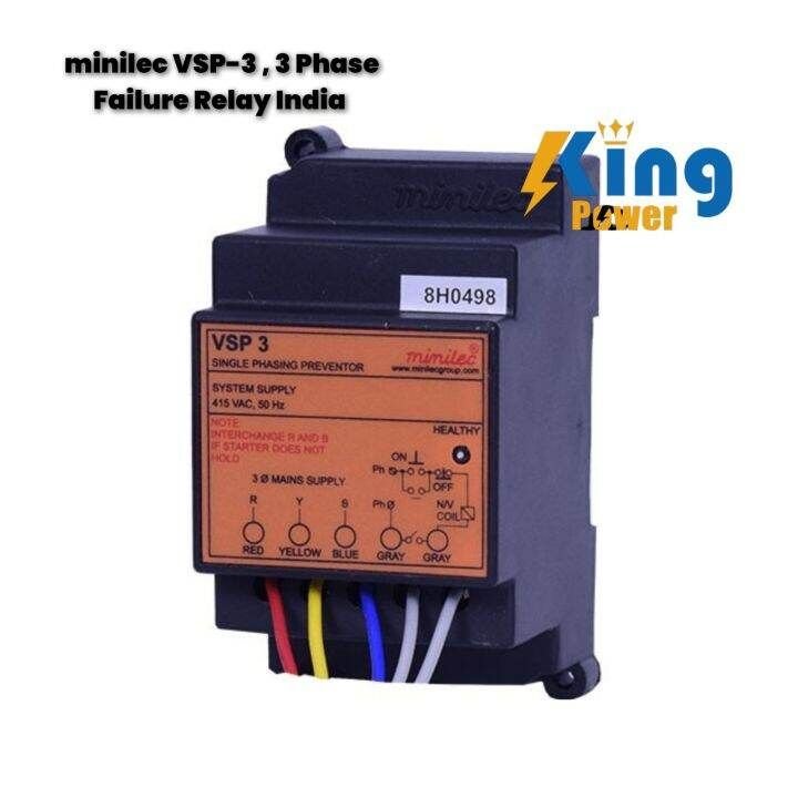 Phase Failor Relay Three Phase monitoring Relay Phase Sequence Vsp2 And 3 SINGLE PHASING PREVENTOR, For Electrical Panels