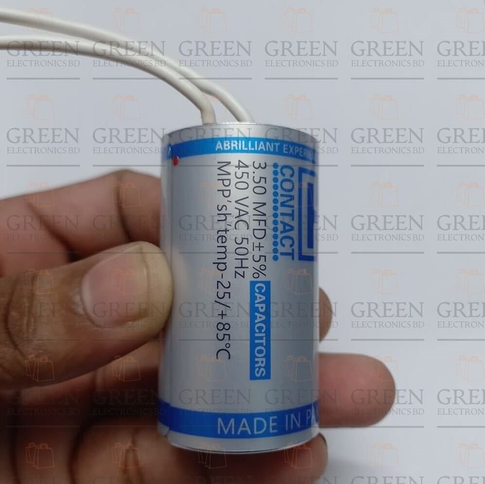 Ceiling Fan capacitor 3.5 MFD High speed Pakistan 450VAC Capacitor Industrial Electric Fan Capacitor 50Hz 60Hz
