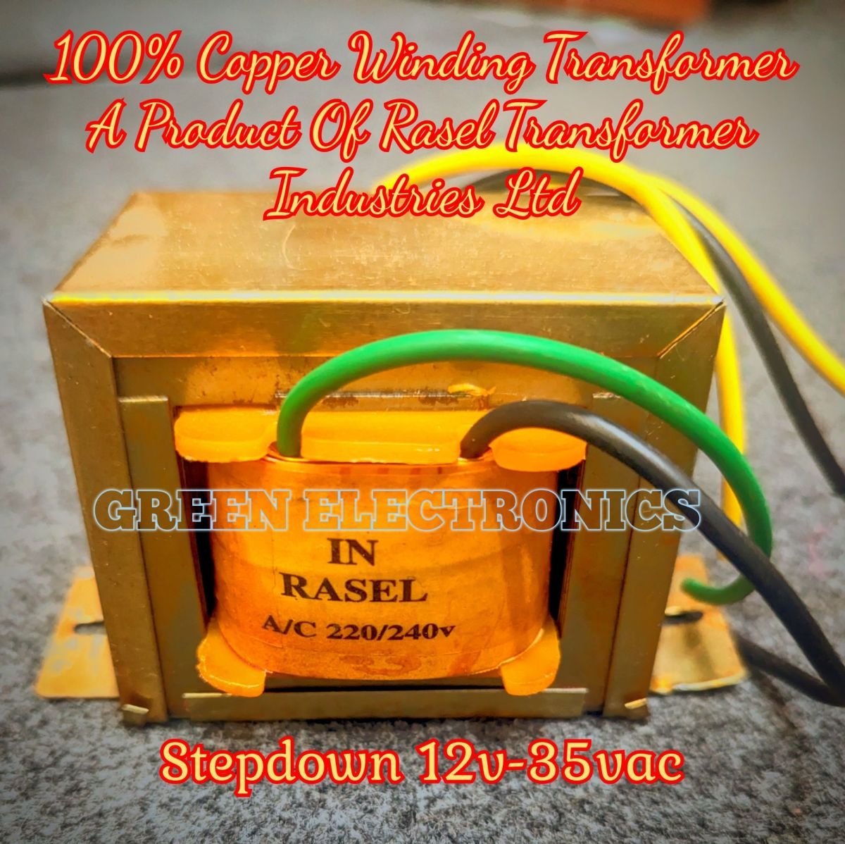 High-Quality Copper Winding Power Transformer 12V/24V/35V DC Step Down 2A-6A