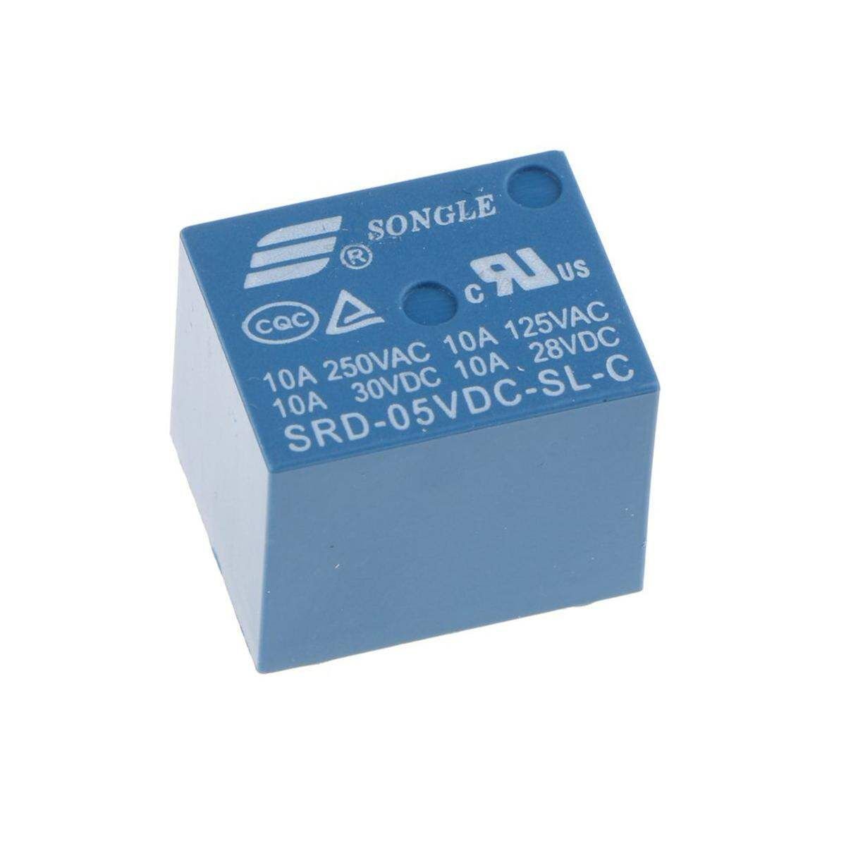 1pc Songle 5 VDC Electronics Appliance 5 Pin PCB Relay SRD-05VDC-SL-C 1 Piece