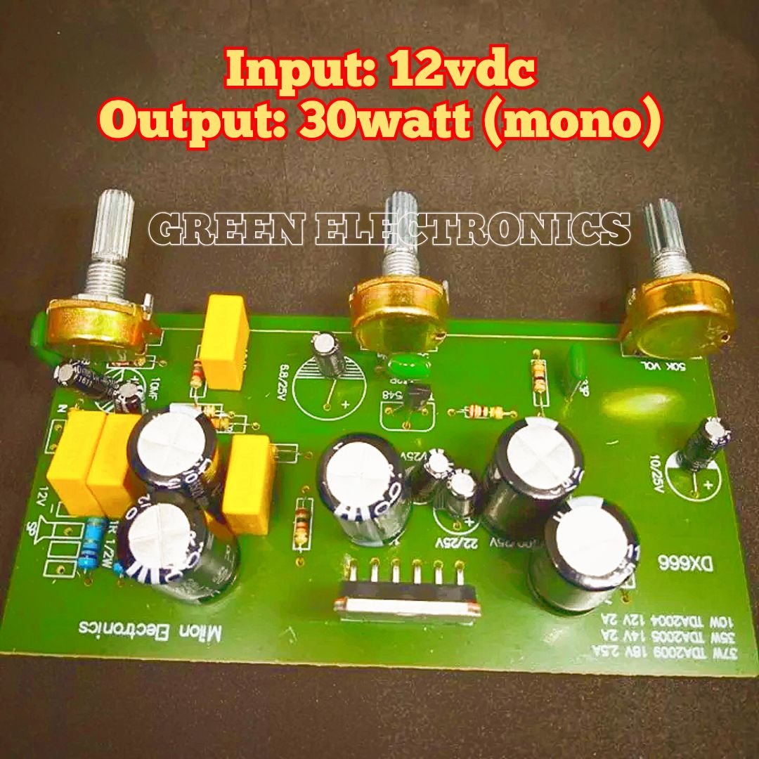 HEAVY CAPACITORS TDA2009A TDA-2009 TDA 2009 Amplifiers Board 12W Speakers DC 8-28V Power Supply Audio Home Entertainment & Amplifiers Circuit