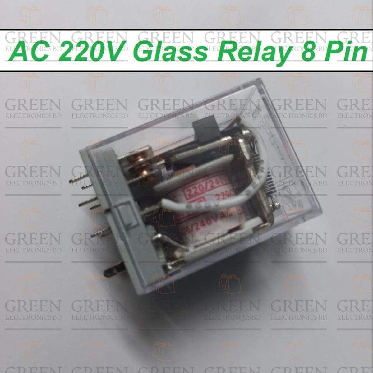 OMR-ON Thin Pin DC 24V 8 Thin Pin 10A 250VAC Glass Relay LY2 LY2NJ JQX-13F DC24V Coil Power Relay Electromagnetic Relay 8 Pins DPDT 2NO 2NC DC-24V Relay