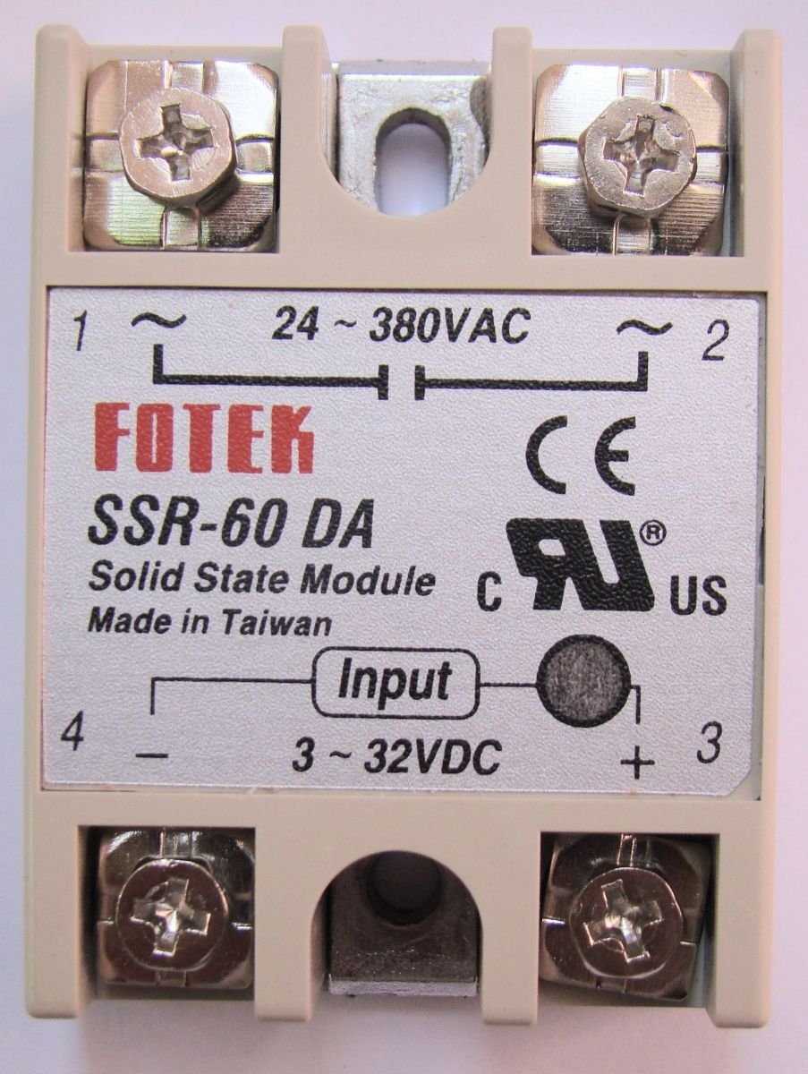 FOTEK Solid State Relay SSR AC Single Phase DC Control SSR-60 DA, 40DA