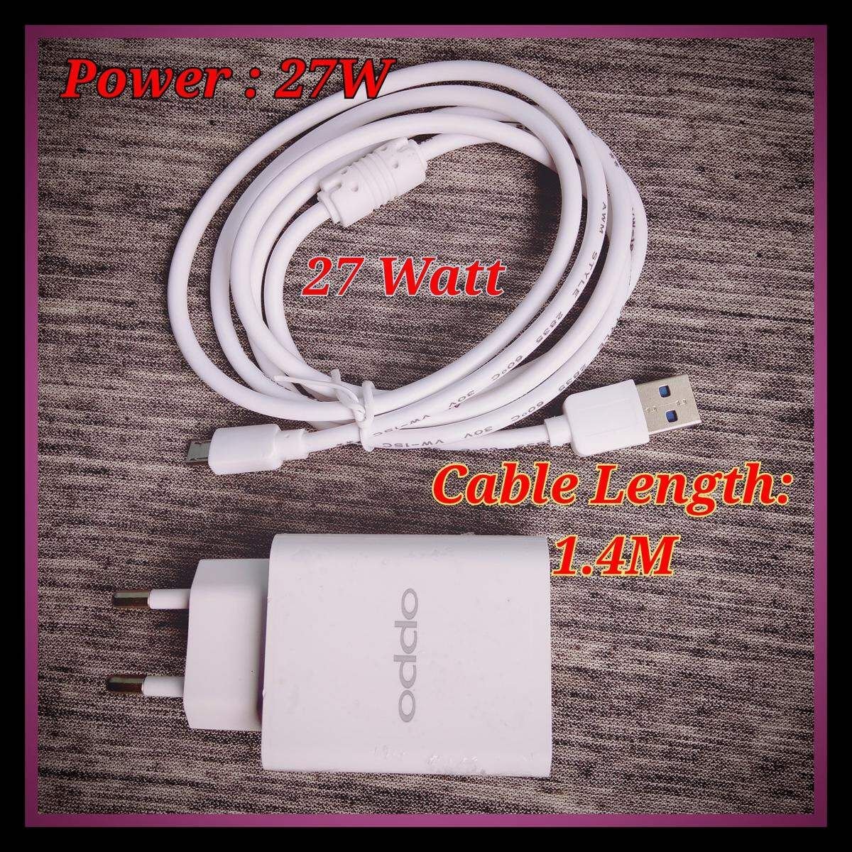 2meter long cable micro usb type-b chharging data cable wtth 27 Watt Big Size Charger Type B