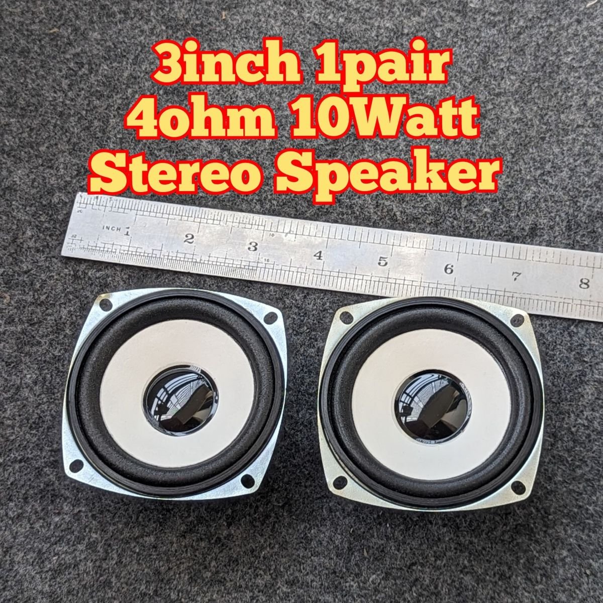3inch 10watt 4ohm 1pair midrange speaker for diy speaker making