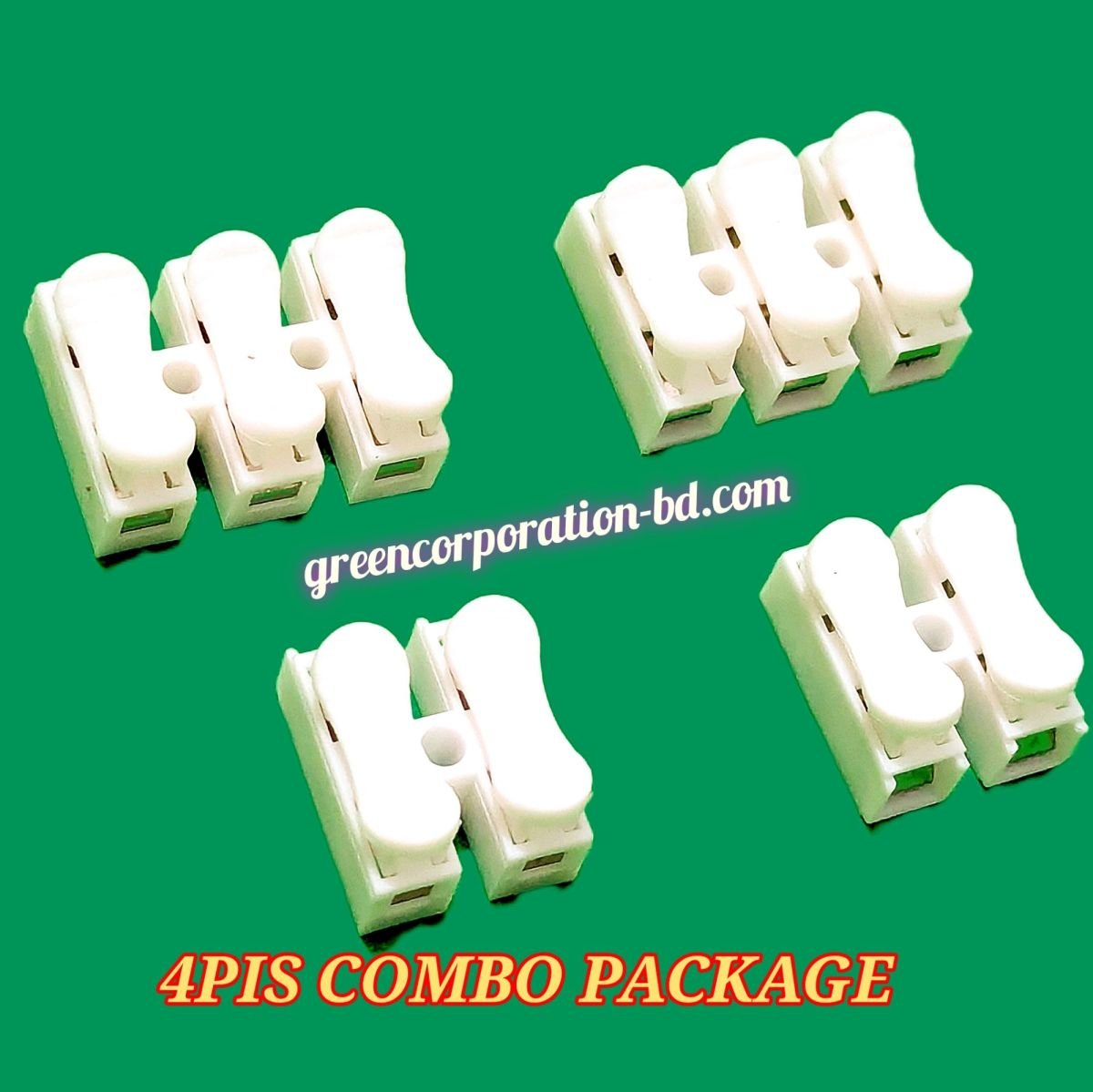 4pis Combo Package Quick press type wiring terminal to connector power line clip and wire column tool connection