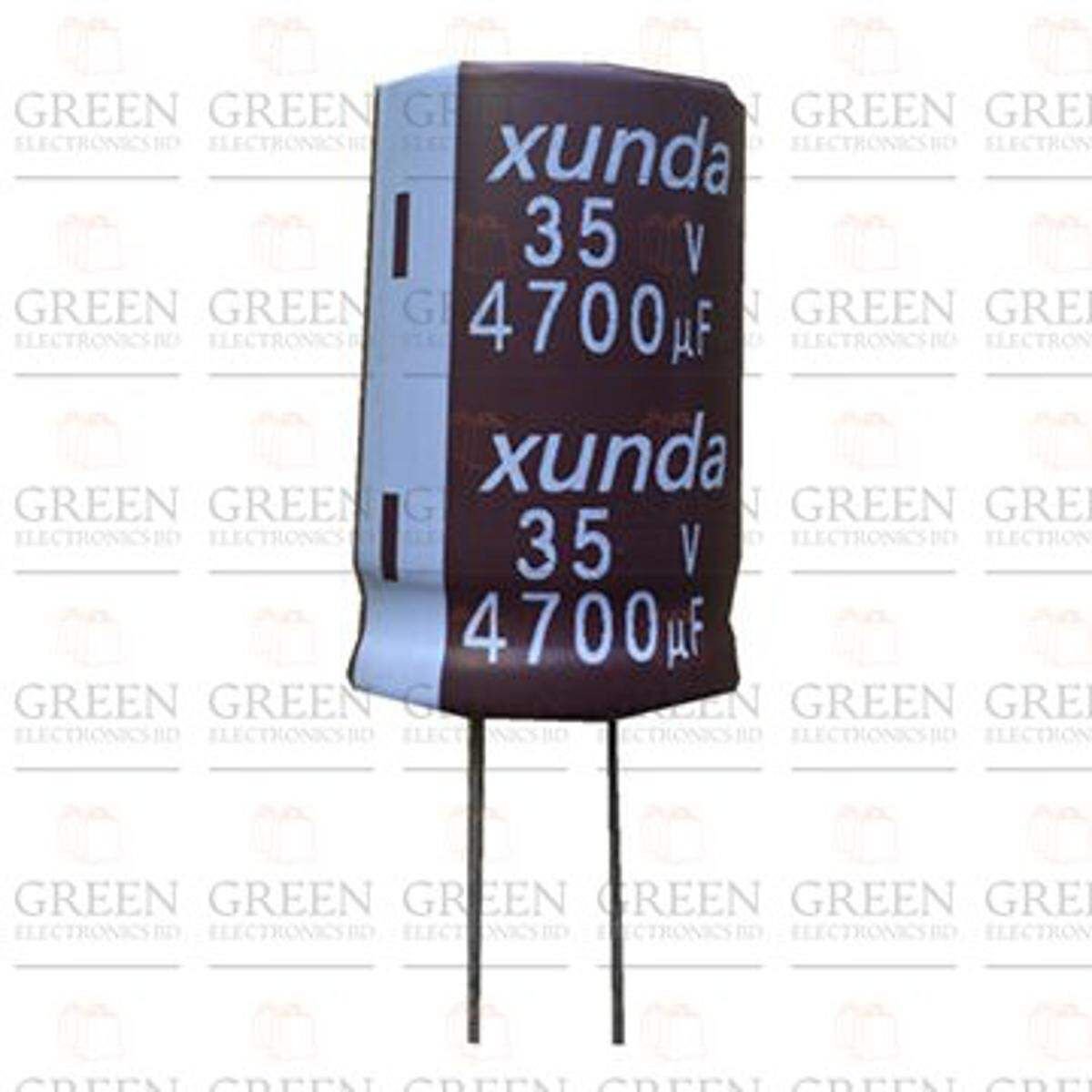 2pcs 4700uF 35v Electrolytic Capacitor